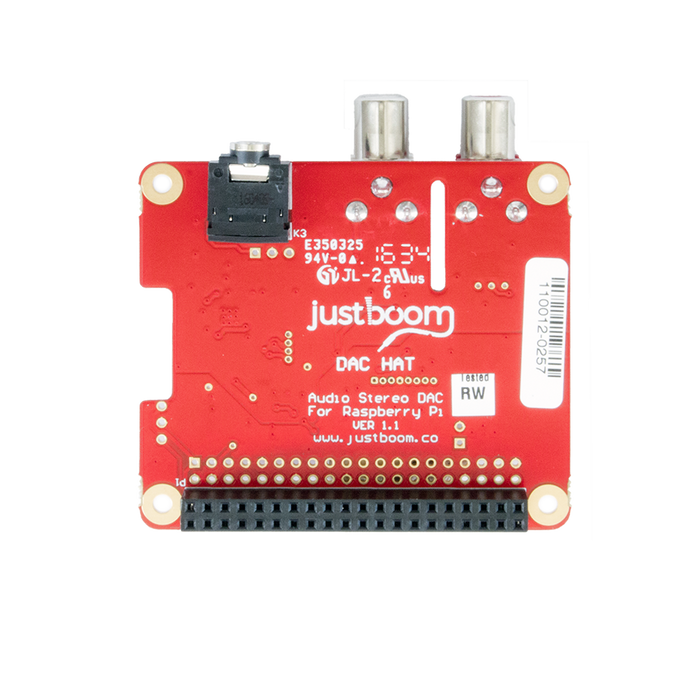 JustBoom DAC HAT for the Raspberry Pi