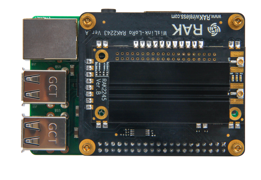 RAK2245 Pi HAT & Raspberry Pi 3B+ & WisTrio LoRa® Tracker & 16G TF Card LoRaWAN® Kit