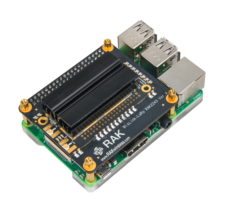 RAK2245 Pi HAT & Raspberry Pi 3B+ & 16G TF Card quick start LoRaWAN® application kit