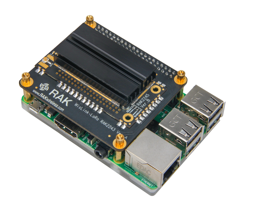 RAK2245 Pi HAT & Raspberry Pi 3B+ & 16G TF Card quick start LoRaWAN® application kit