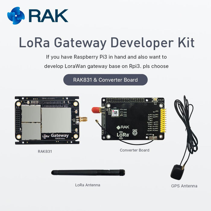 RAK831 LoRa/LoRaWan Gateway Developer Kit with MAX-7Q GPS