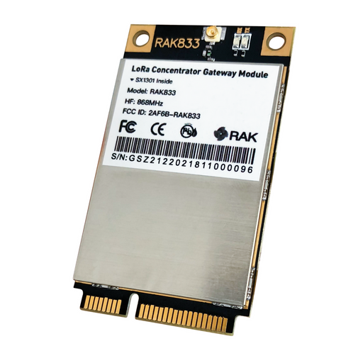 RAK833 SPI and USB LoRa Gateway Concentrator mPCIe Module (based on SX1301 and FT2232H)