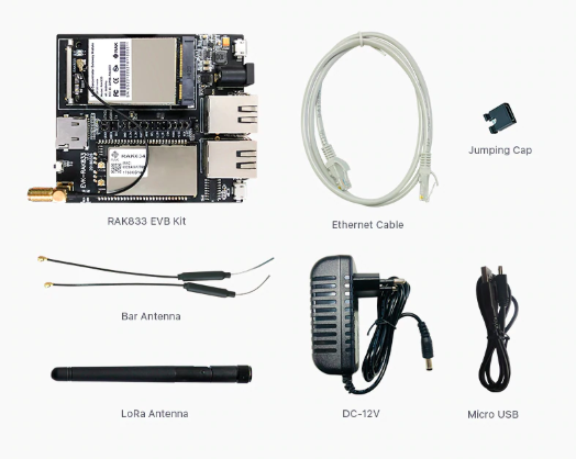 RAK833-EVB Mini PCIe LoRa Gateway Concentrator Module and Router AP Evaluation Kit